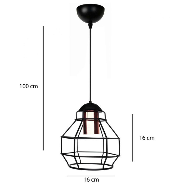 Opviq Lámpara de Araña AYD - 3739 Negro Opviq Lámpara de Araña AYD - 3739 Negro